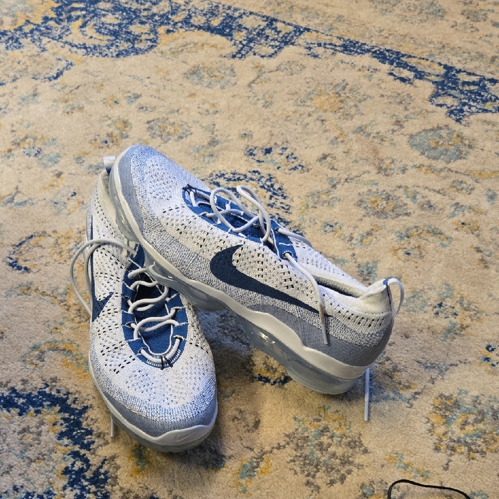 Nike VaporMax Light Blue and White Running Shoes